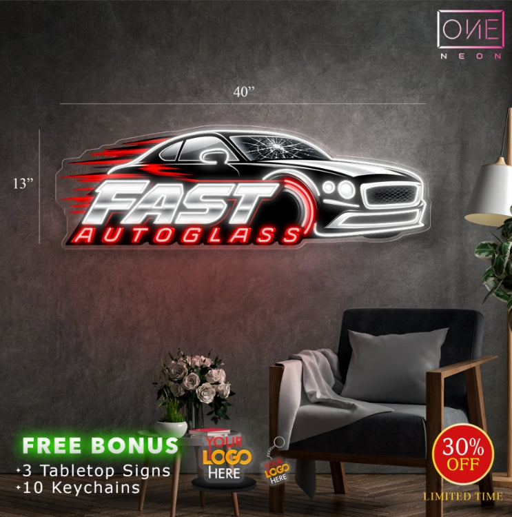 FAST AUTOGLASS | LED Neon Sign
