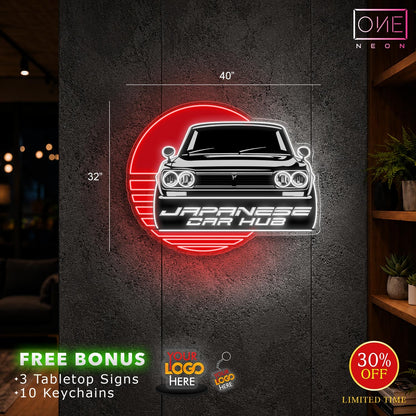 JAPANESE CAR HUB| LED Neon Sign