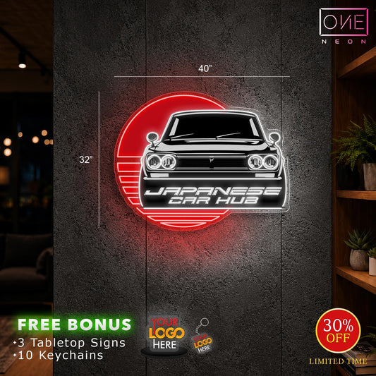 JAPANESE CAR HUB| LED Neon Sign