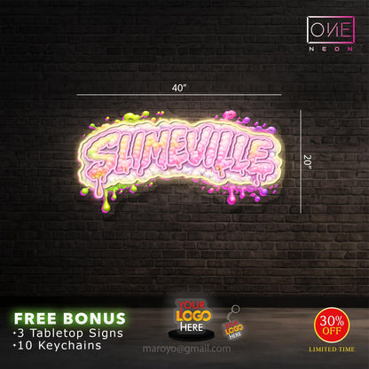 SLIMEVILLE | LED Neon Sign