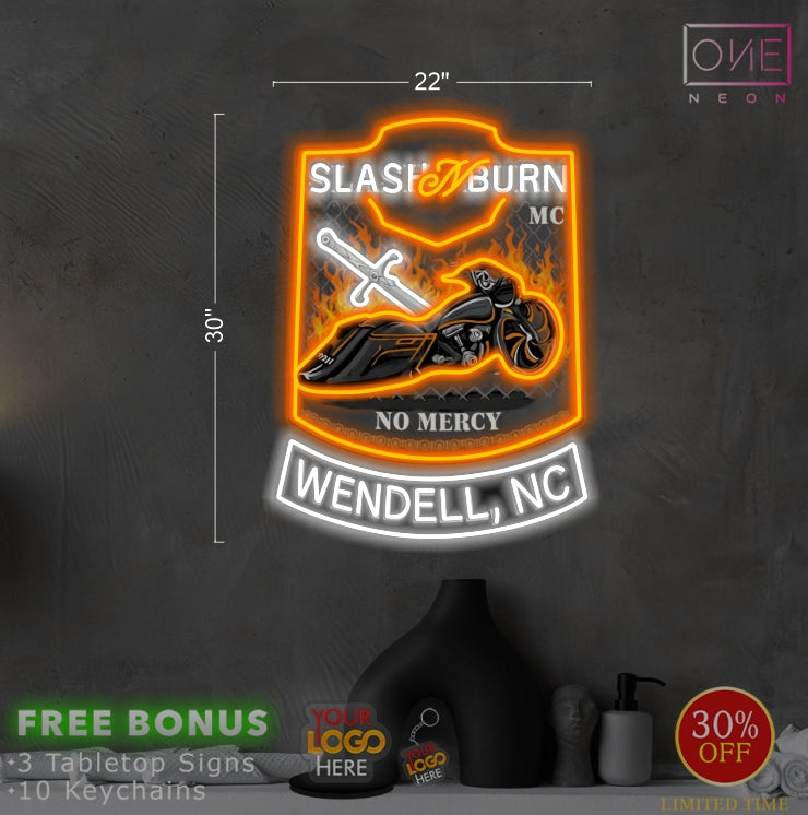 SlashNburn  logo| LED Neon Sign