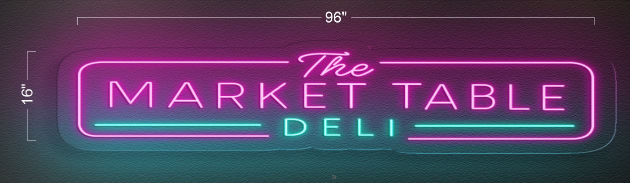 The Market Table Deli | LED Neon Sign