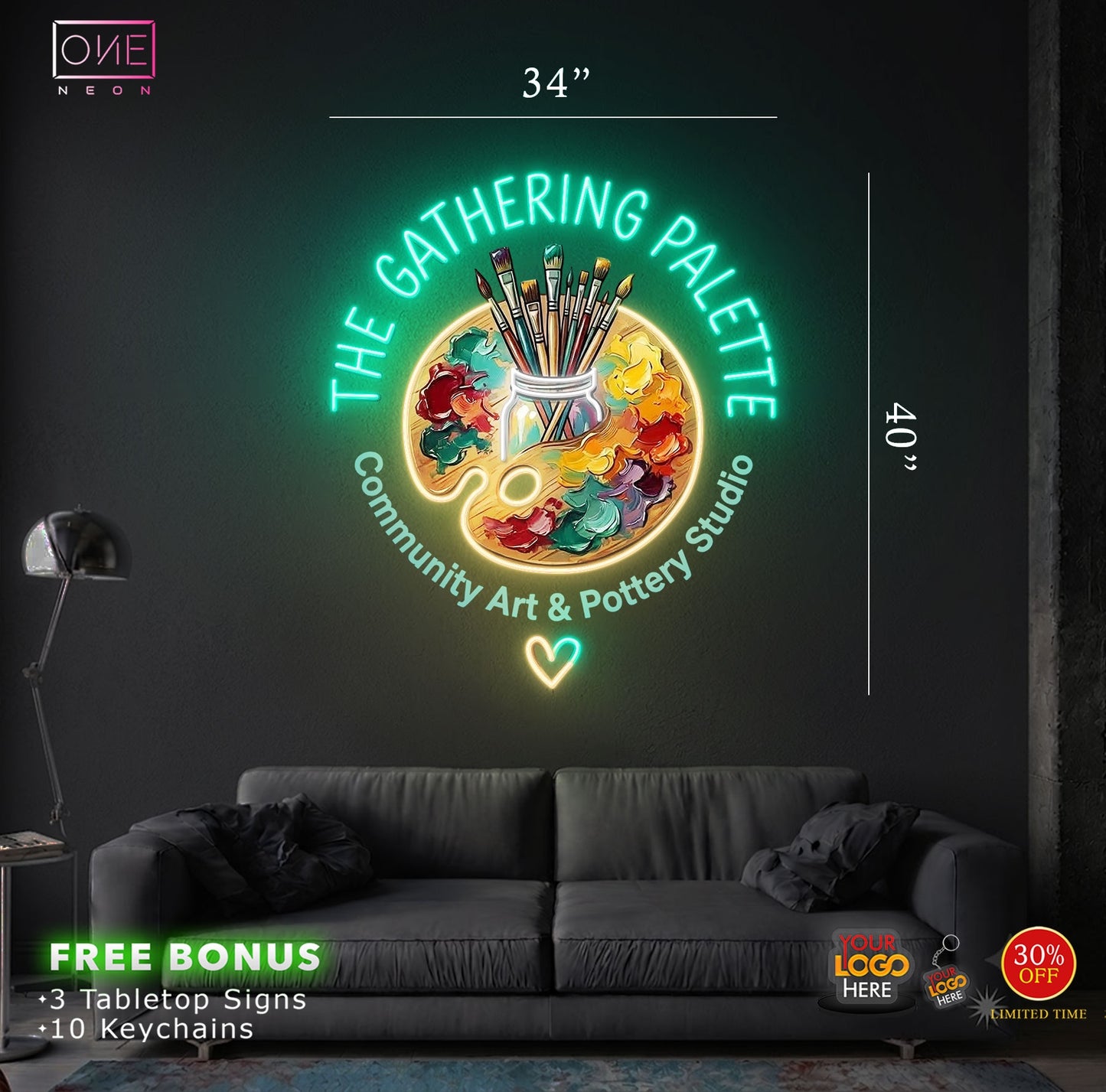 THE GATHERING PALETTE | LED Neon Sign