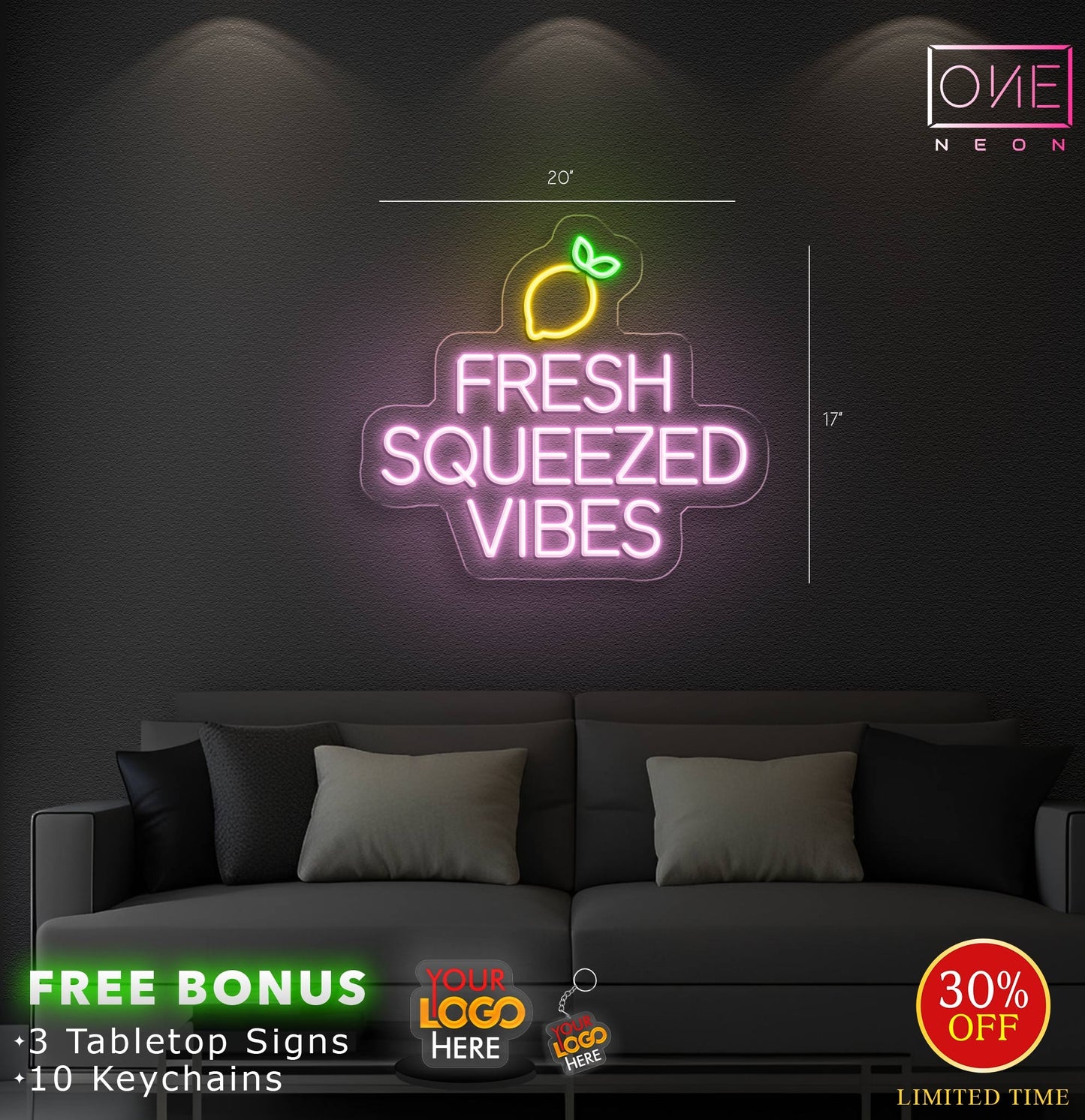 Fresh Squeezed vibes | LED Neon Sign