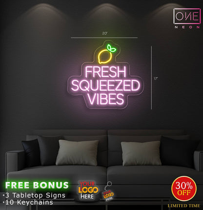 Fresh Squeezed vibes | LED Neon Sign