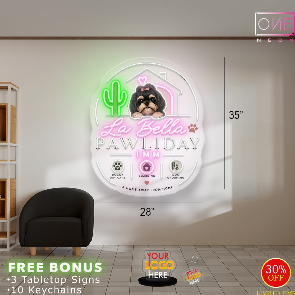 La Bella PAWLIDAY | LED Neon Sign