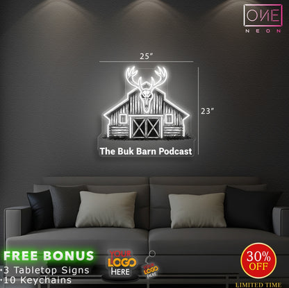 THE BUK BARN PODCAST  | LED Neon Sign
