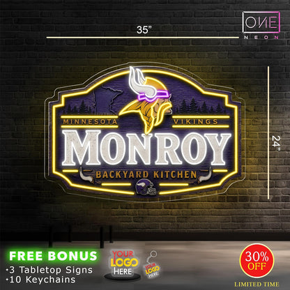 MONROY BACKYARD KITCHEN | LED Neon Sign (waterproof)