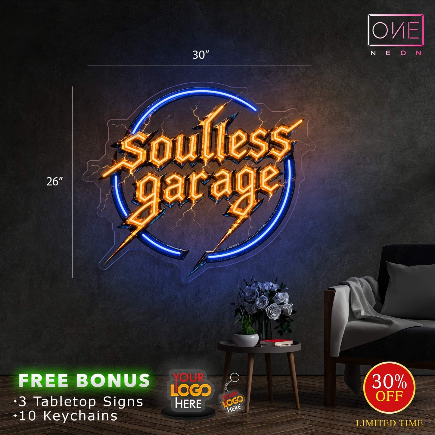 SOULLESS GARAGE | LED Neon Sign