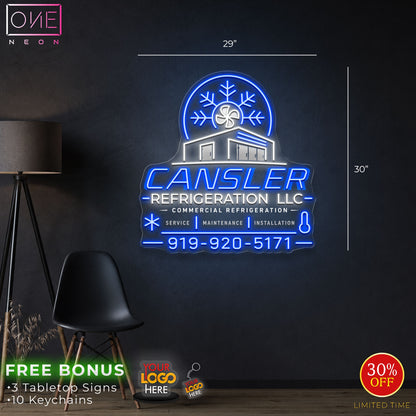 Cansler refrigeration LLC| LED Neon Sign