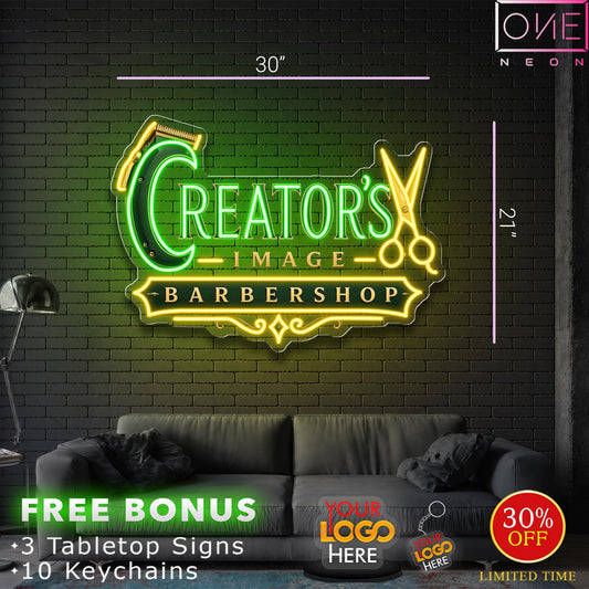 CREATOR'S IMAGE BARBERSHOP | LED Neon Sign