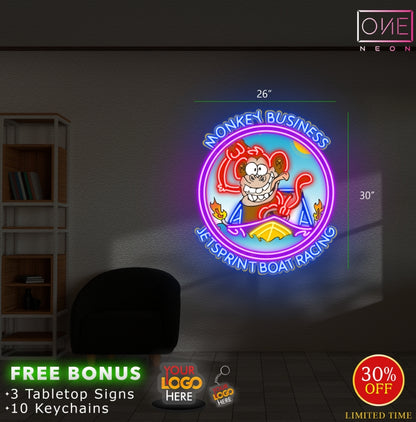 Enseigne néon LED œuvre d'art Tatoueur
