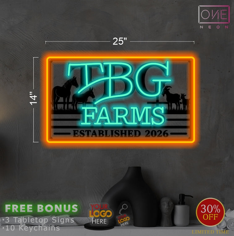 TBG Farms| LED Neon Sign
