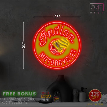 Enseigne néon LED œuvre d'art Tatoueur