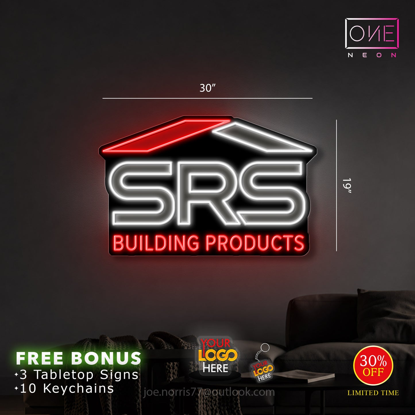 SRS BUILDING PRODUCTS | LED Neon Sign