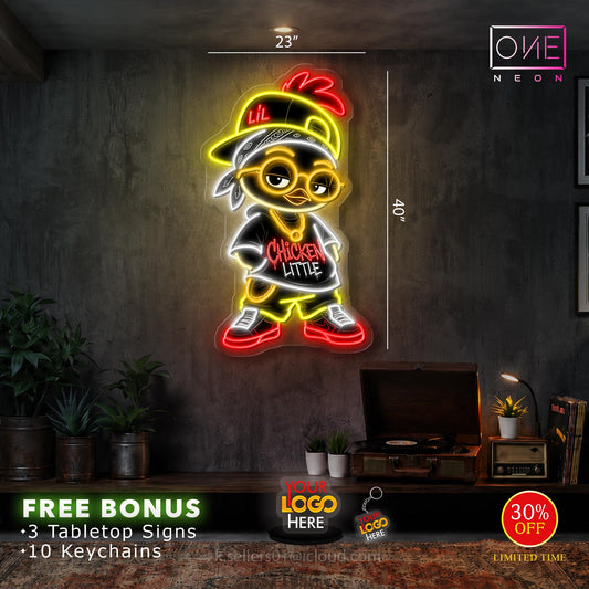 Enseigne néon LED œuvre d'art Tatoueur