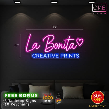 Enseigne néon LED œuvre d'art Tatoueur