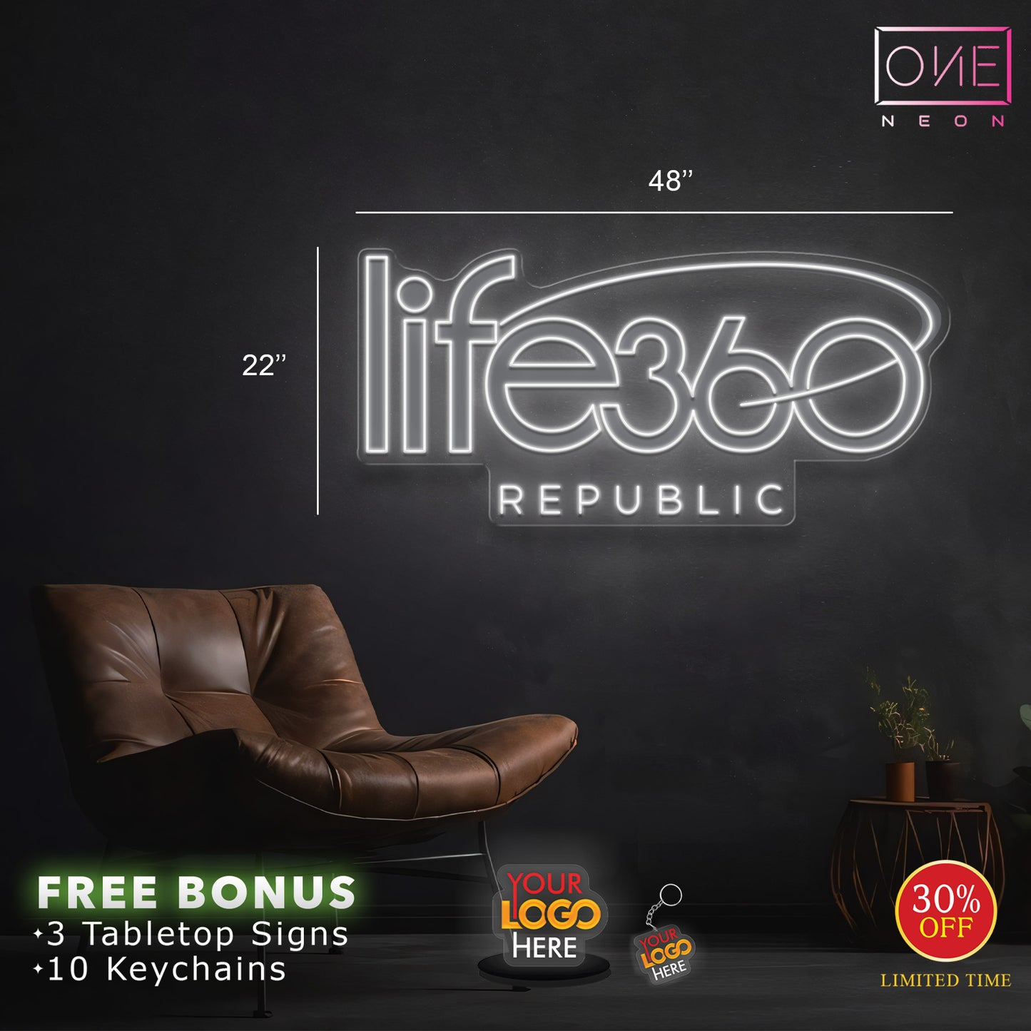 Life360 REPUBLIC | LED Neon Sign