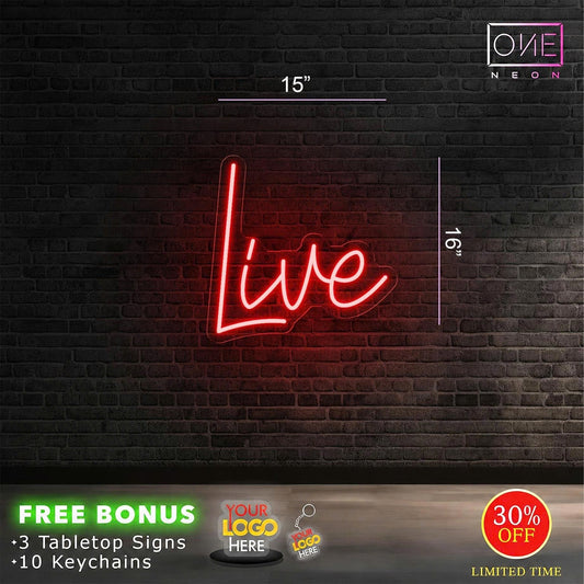 Live | LED Neon Sign