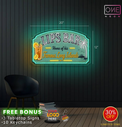 Enseigne néon LED œuvre d'art Tatoueur