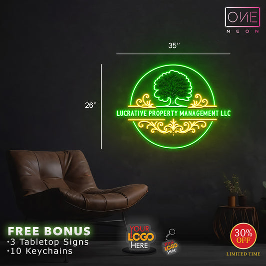 LUCRATIVE PROPERTY MANAGEMENT LLC  | LED Neon Sign
