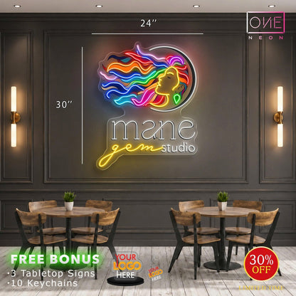 mane gem studio | LED Neon Sign