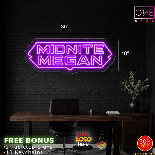 MIDNITE MEGAN | LED Neon Sign