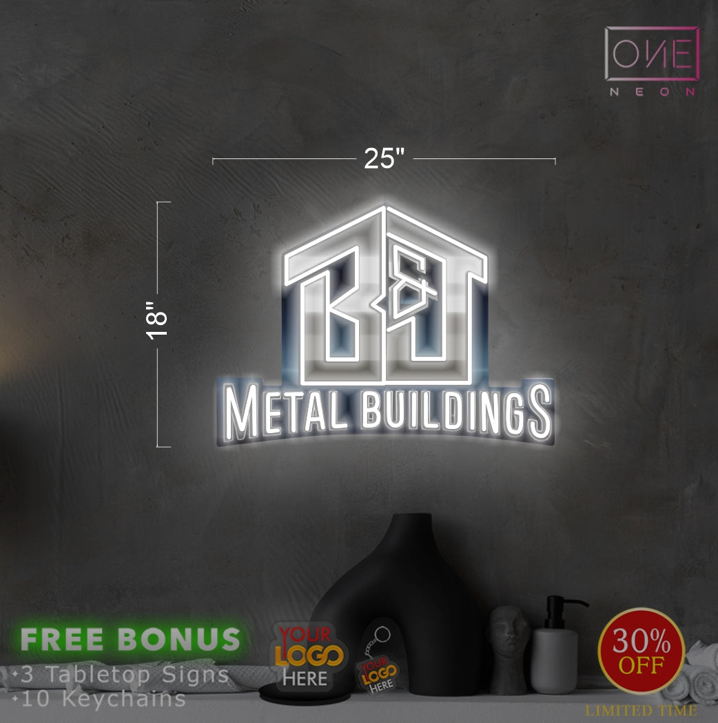 Metal Buildings | LED Neon Sign