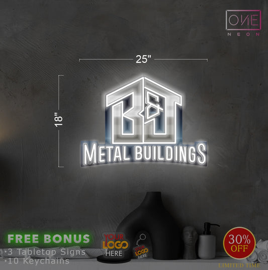 Metal Buildings | LED Neon Sign