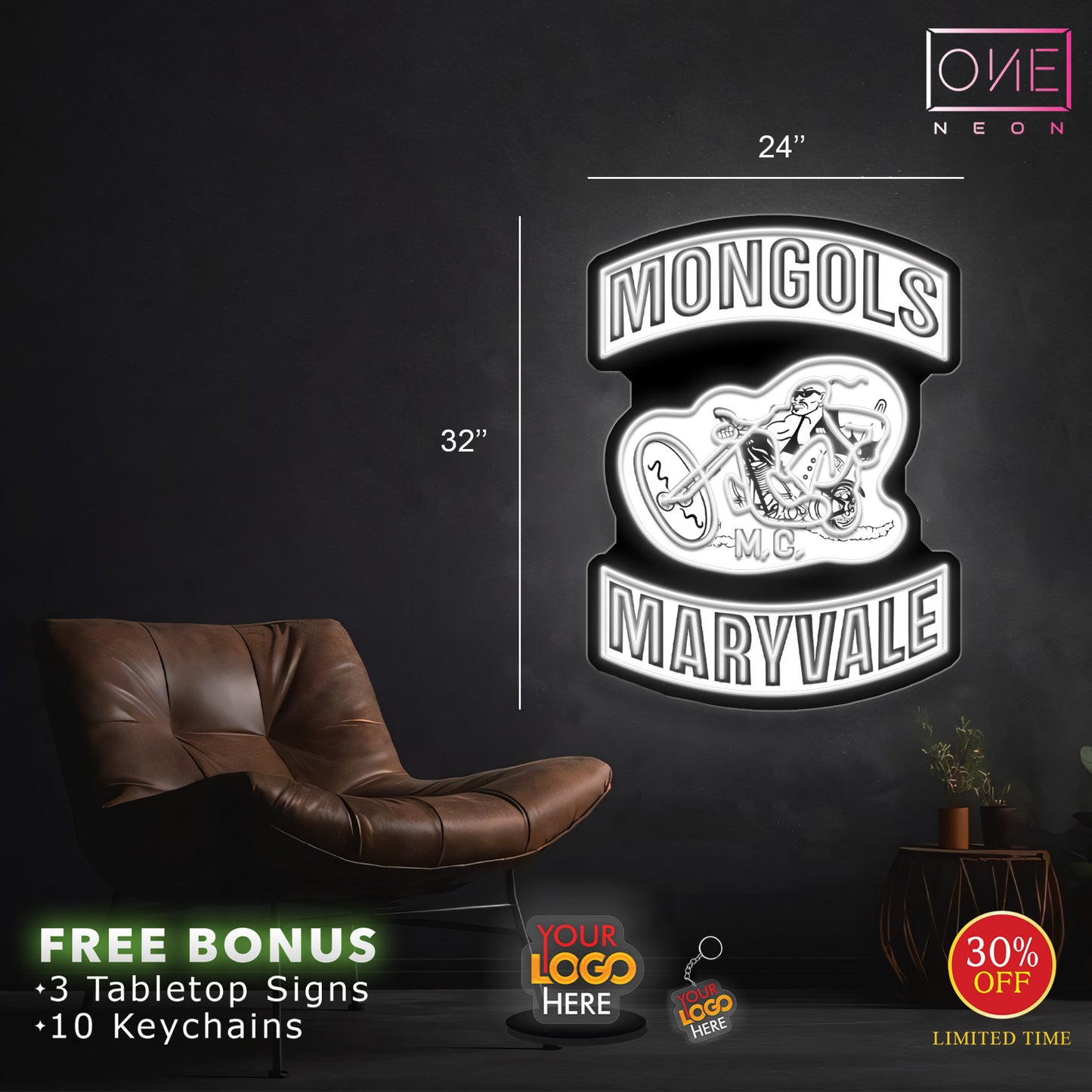 Mongols maryvale | LED Neon Sign