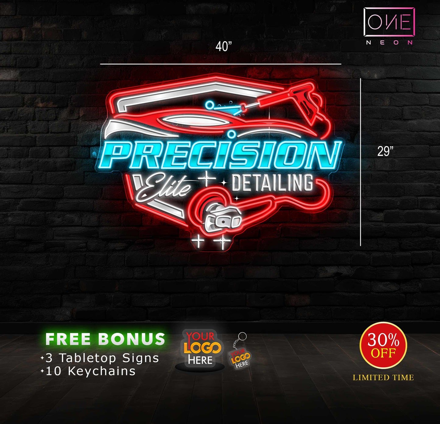 PRECISION | LED Neon Sign