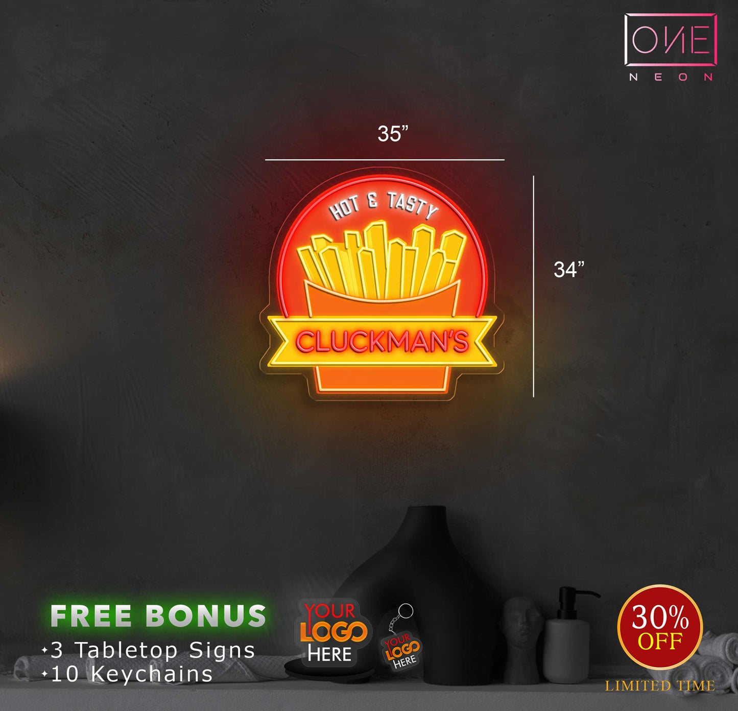 Michael Gluckman Custom Signs | 4 LED Neon Signs