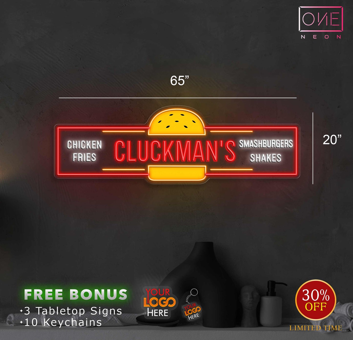 Michael Gluckman Custom Signs | 4 LED Neon Signs