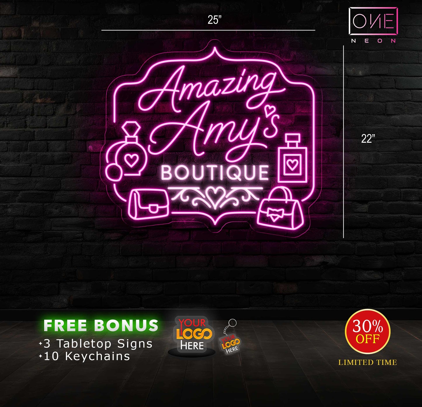 Amazing Amy's Boutique| LED Neon Sign