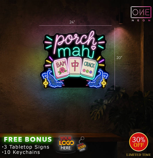 porch mahj | LED Neon Sign