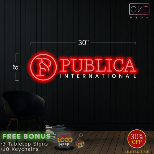 PUBLICA INTERNATIONAL | LED Neon Sign (2 signs)