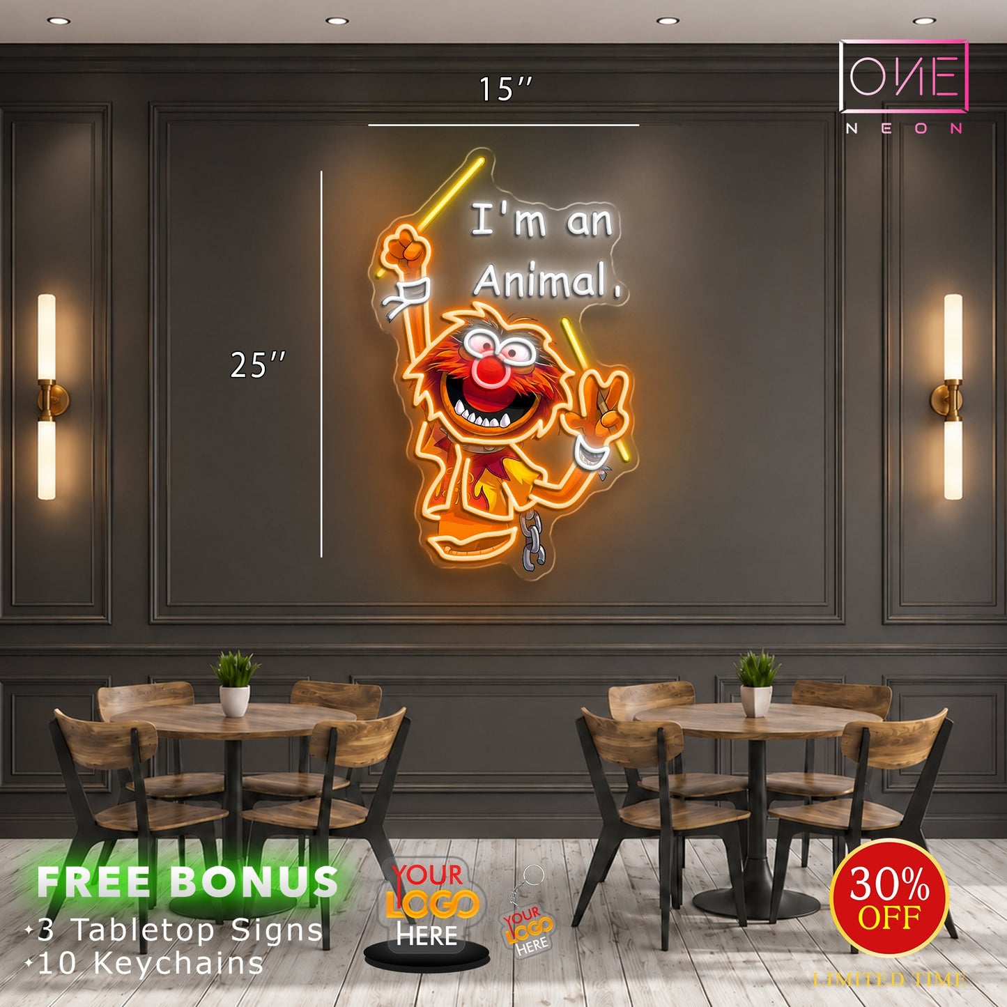 I'm an animal | LED Neon Sign