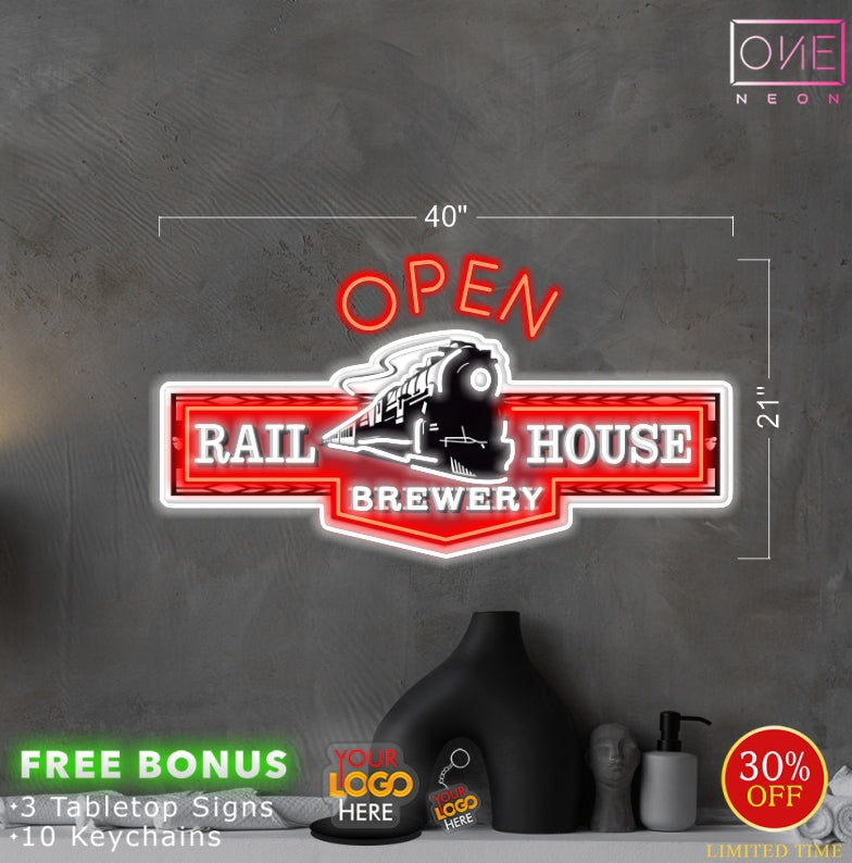 Rail House Brewery | LED Neon Sign