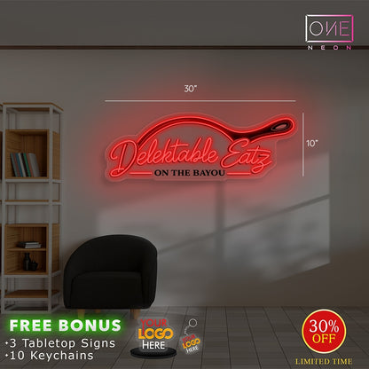 Enseigne néon LED œuvre d'art Tatoueur