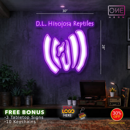 DL HINOJOSA  REPTILES | LED Neon Sign