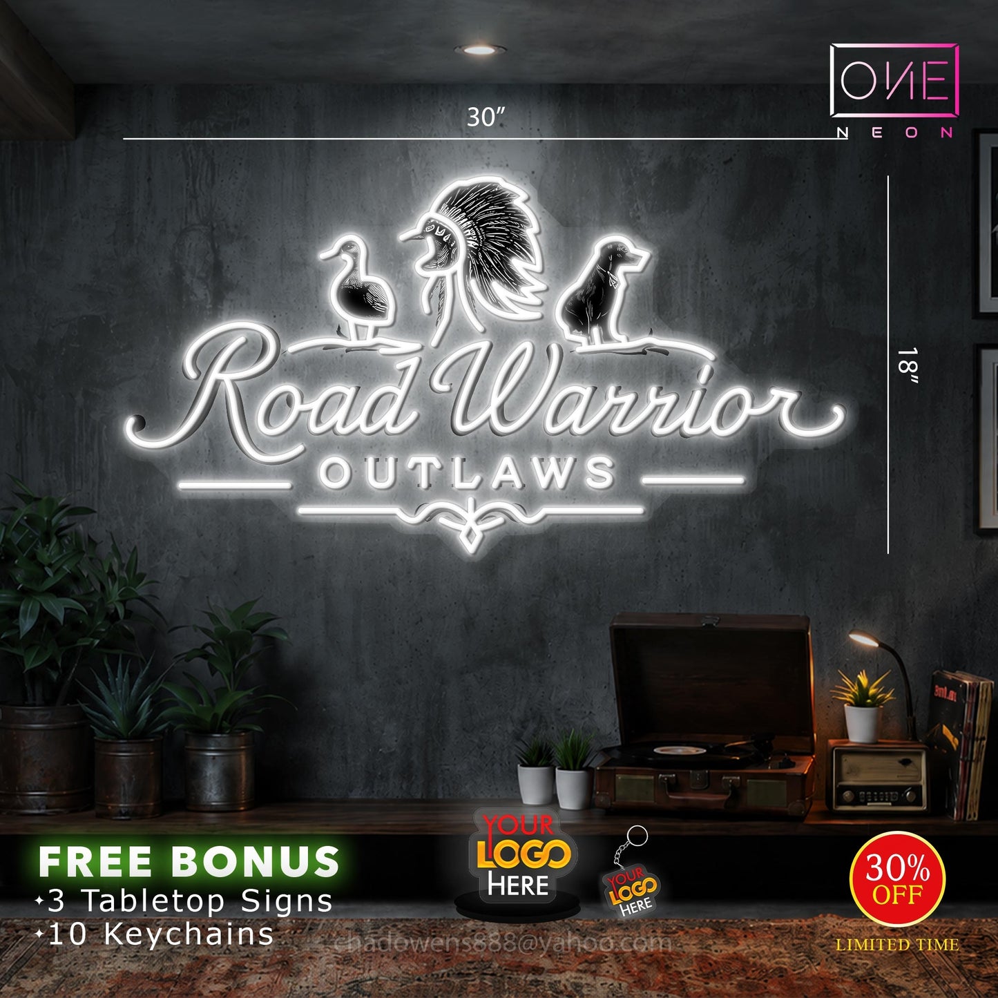 Road Warrior Outlaws | LED Neon Sign