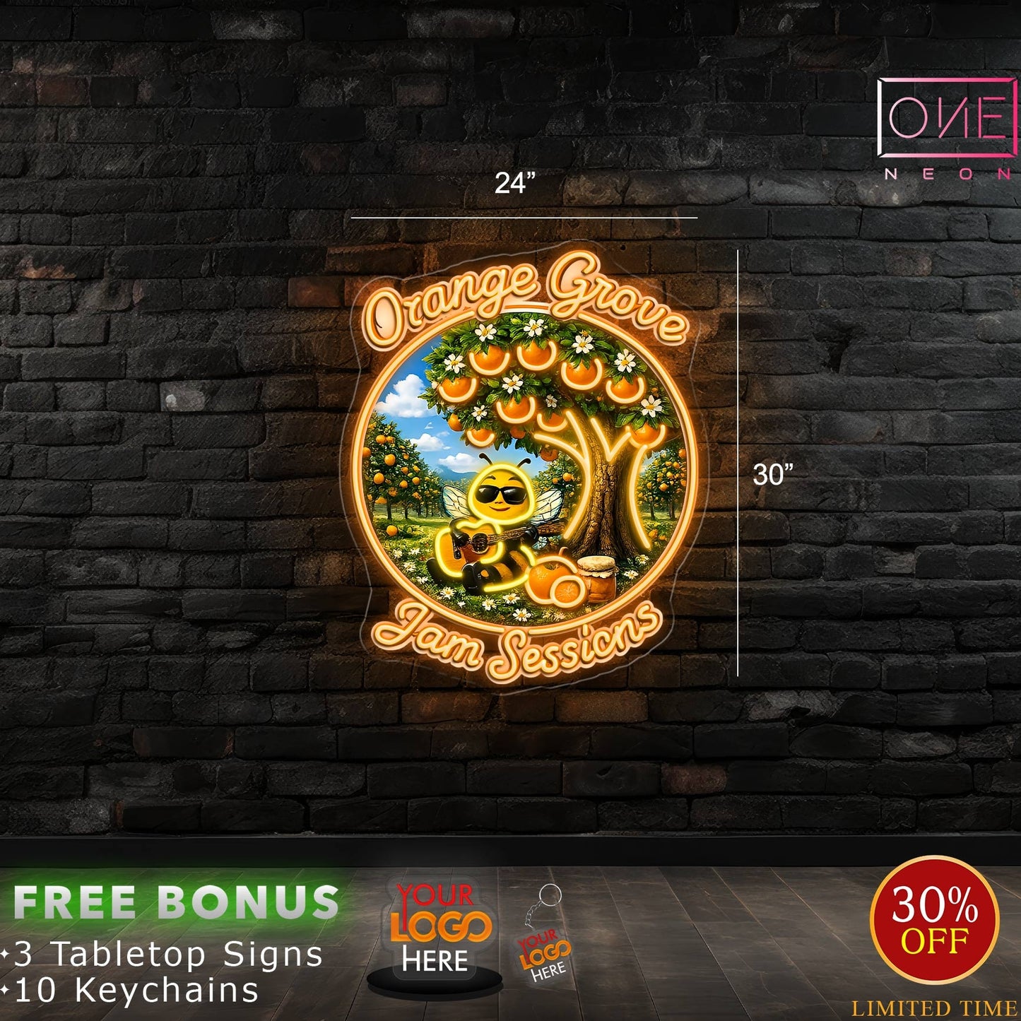 ORANGE GROVE JAM SESSIONS | LED Neon Sign