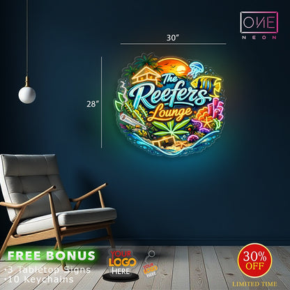 The Reefers Lounge  | LED Neon Sign