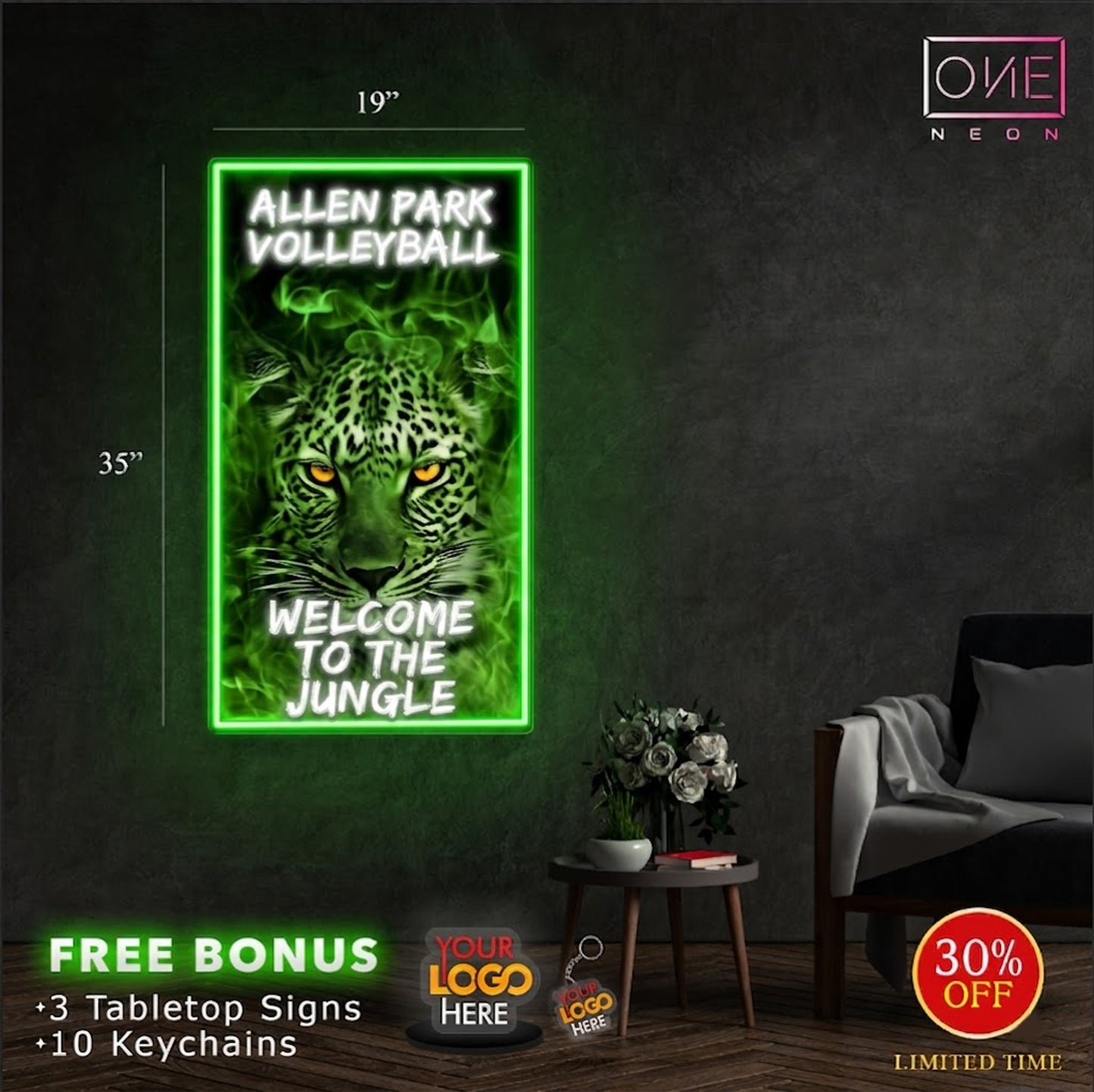 WELCOME TO THE JUNGLE | LED Neon Sign