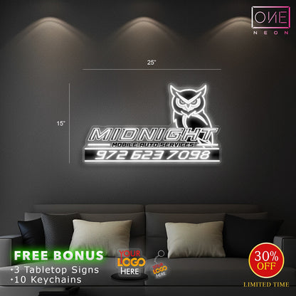 Enseigne néon LED œuvre d'art Tatoueur