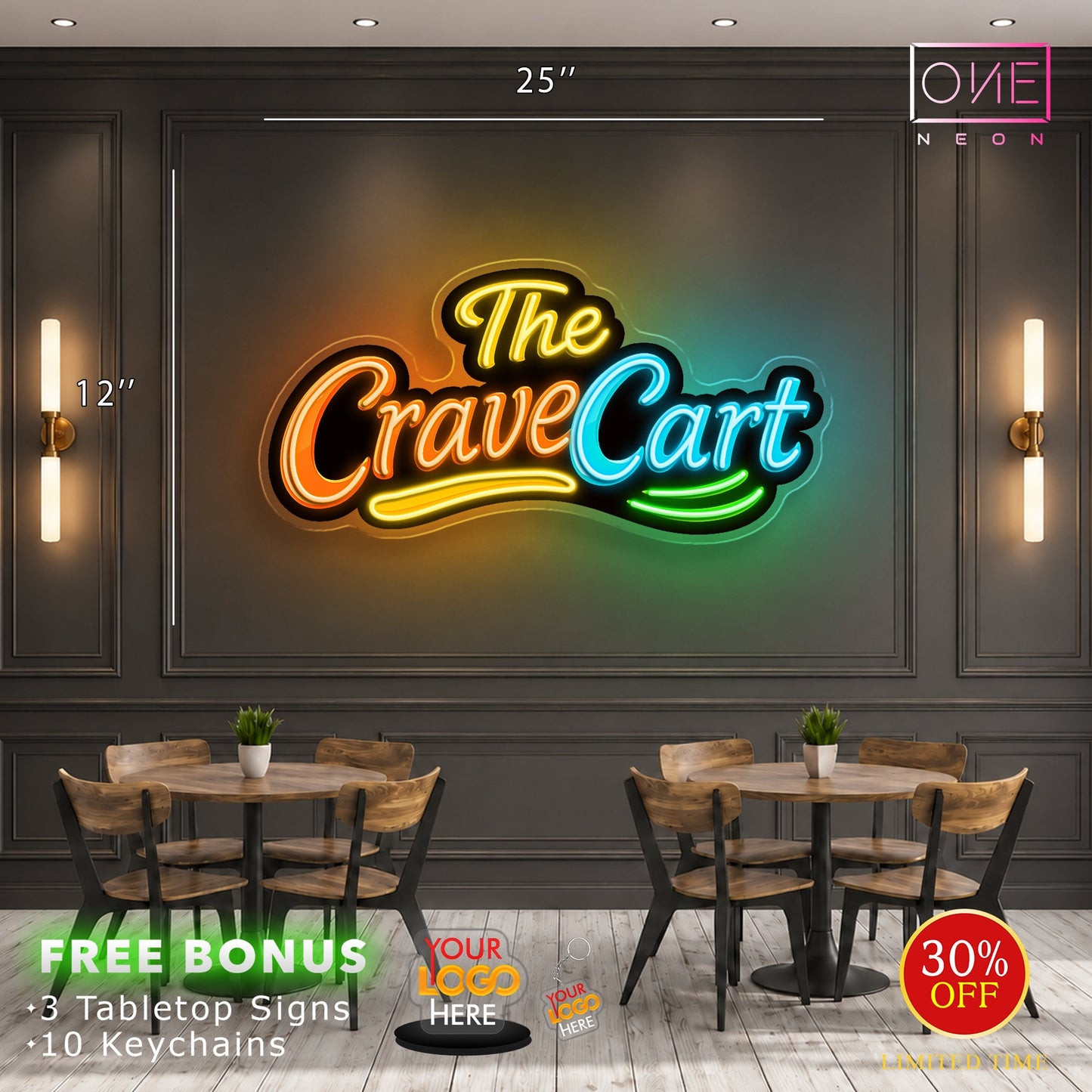 Enseigne néon LED œuvre d'art Tatoueur