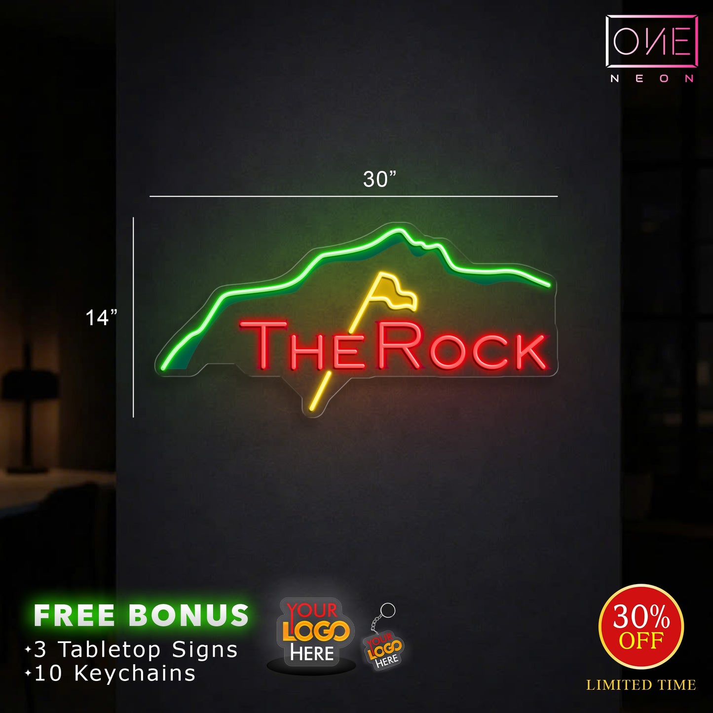 The Rock | LED Neon Sign