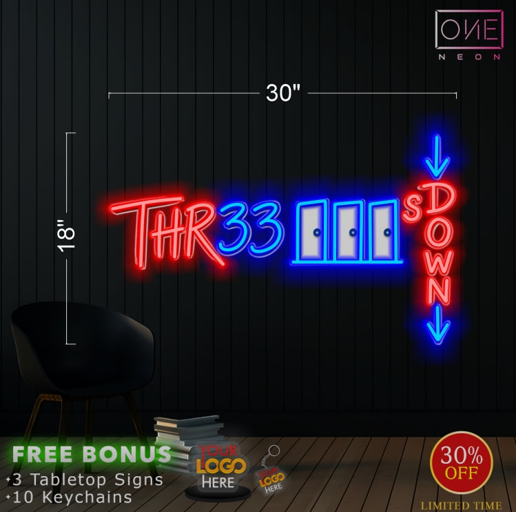 THR33 | LED Neon Sign