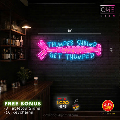 THUMPER SHRIMP | LED Neon Sign