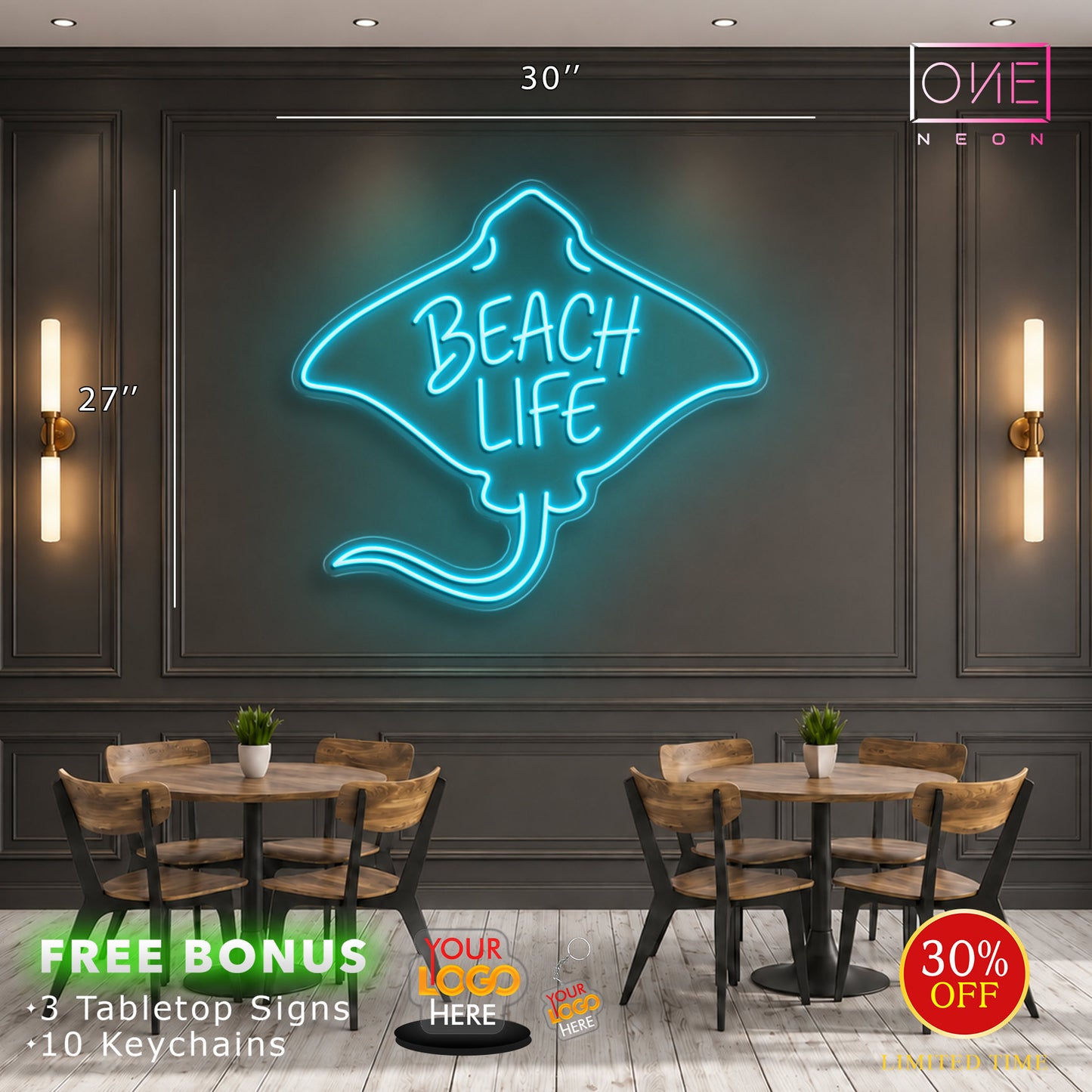 BEACH LIFE | LED Neon Sign